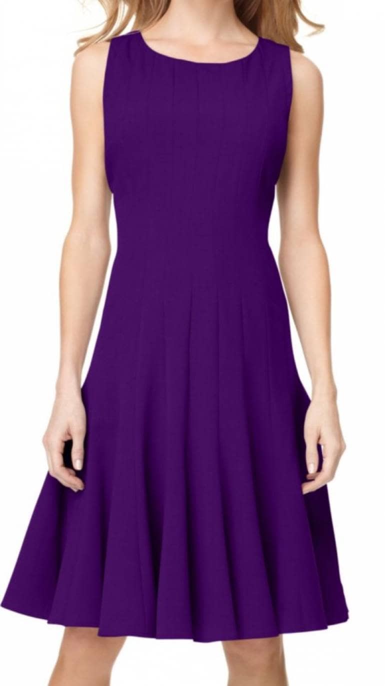 Vestido 669297 Gotrendier Pupura Tablones Calvin De Klein USGMqpzV